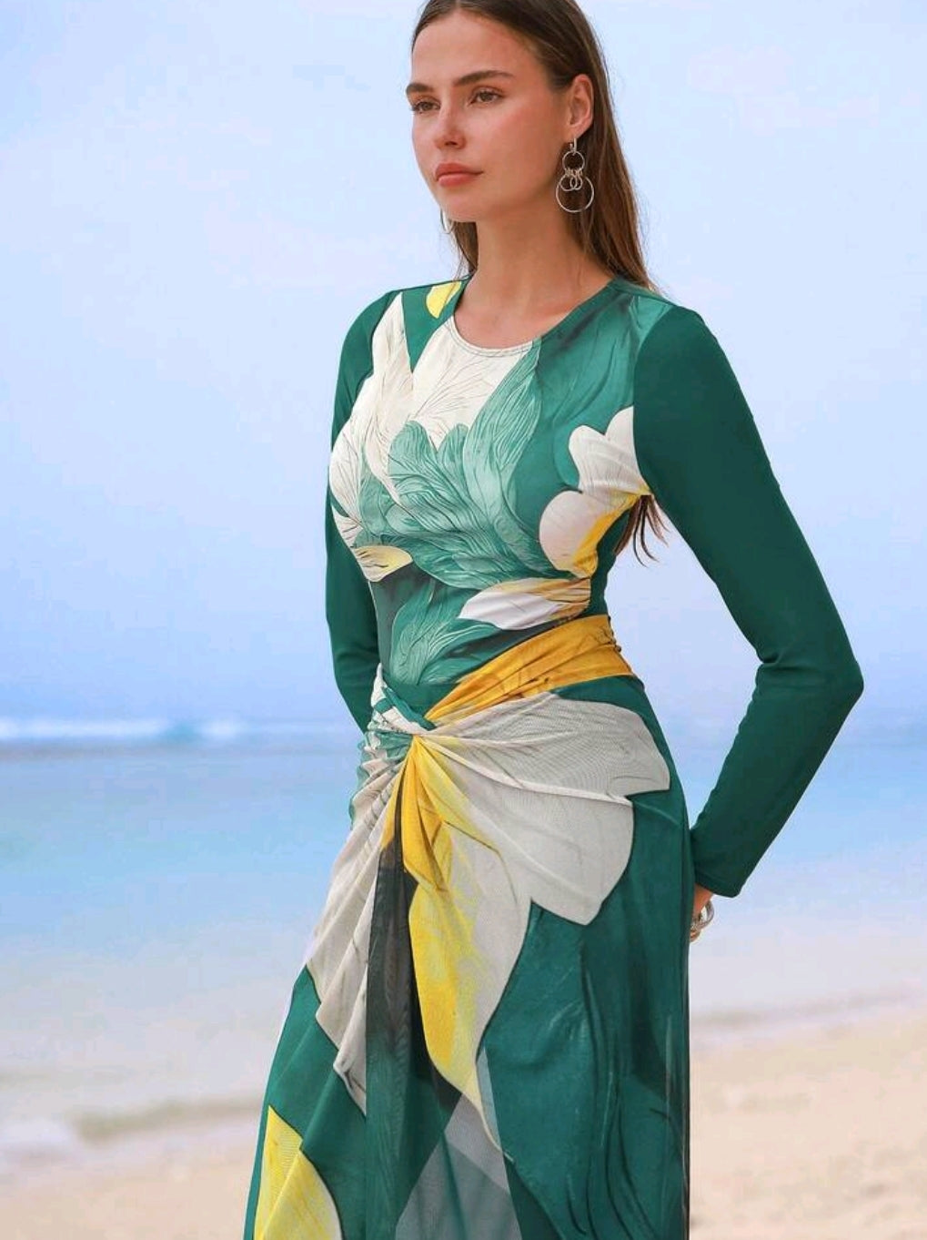 Swim Mulvari Swim Shayni Summer Beach Women's One-Piece Swimwear SetArabic Clothing