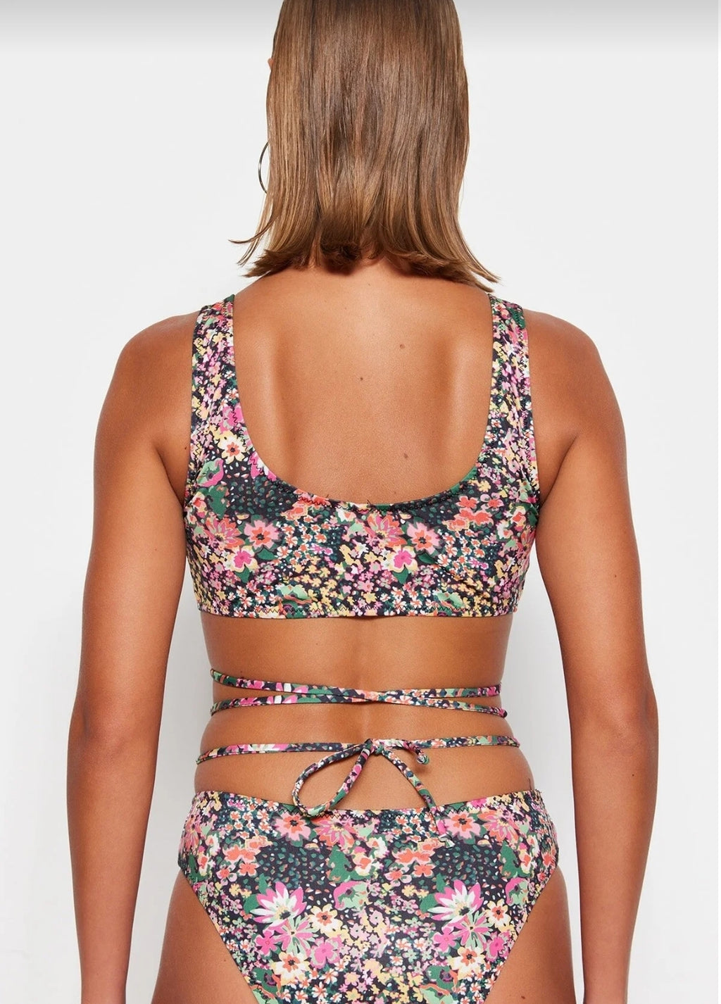 Collection Floral Patterned Triangle Tie Bikini Top
TBESS23BU00162