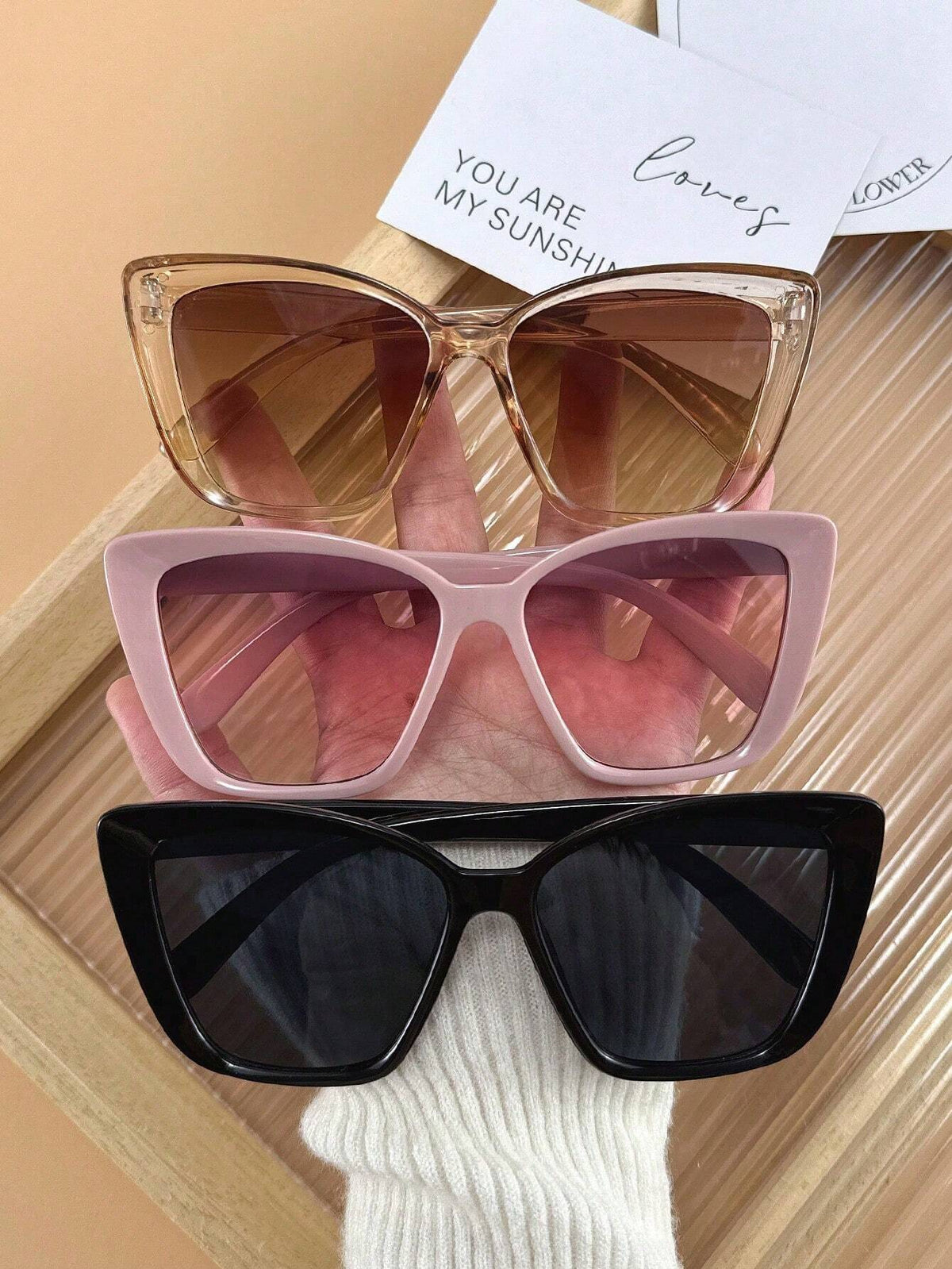 3 Pairs Women's Cat Eye Fashion Eyeglasses, Suitable For Daily Wear, Photo Shooting, Retro Style