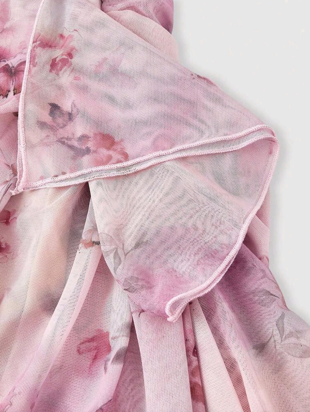 MOD Plus Size Women's Vintage Tie-Dye Butterfly Print Ruched Ruffle Hem Asymmetrical Hem Dress,Valentine's Day,Valentine Outfits For Women,Carnival,Carnival,Cocktail Dress,Dinner Dress,Prom Dress,Birthday Dress,Summer Dress,Party Dress,Vacation Outf