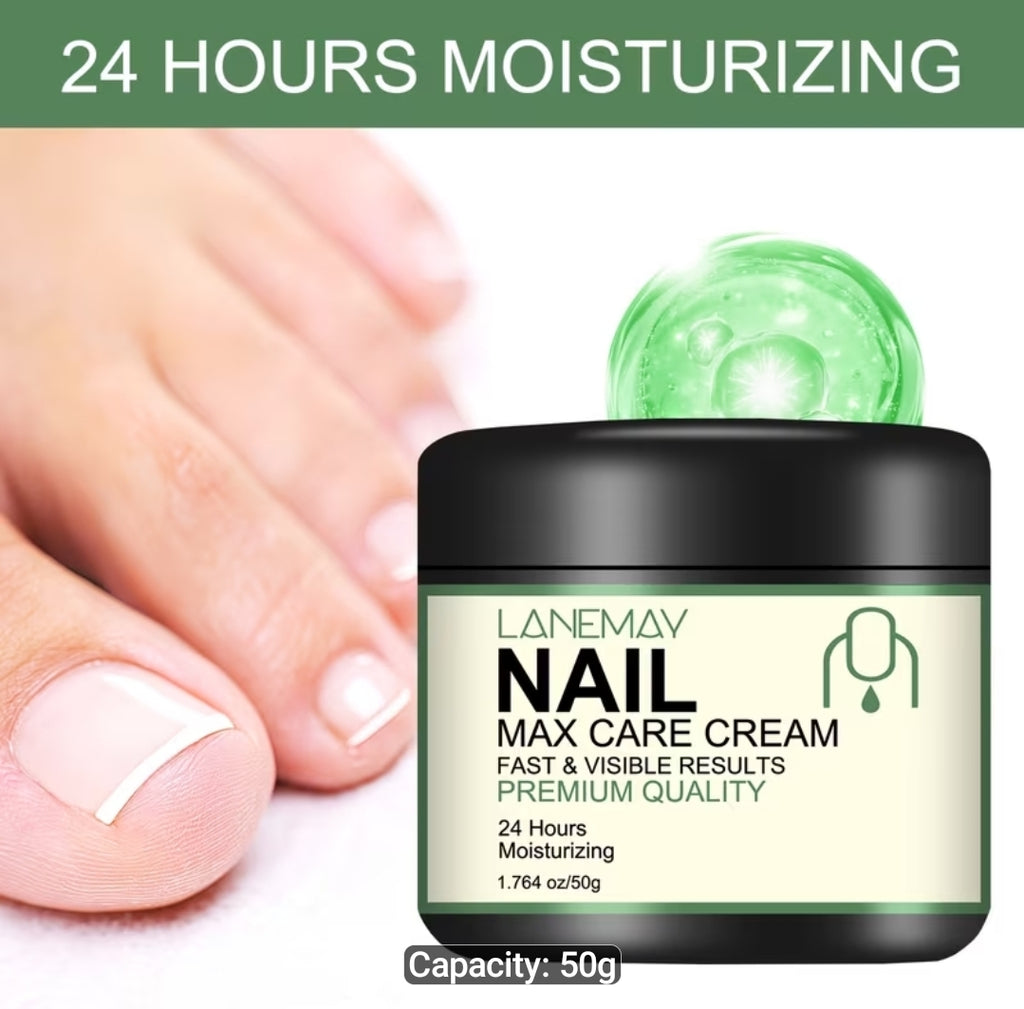 Nail Care Cream for Dry, Brittle Nails, Infused with Bee Venom, Vitamin C & Hyaluronic Acid, 24H Hydration to Support Stronger-Looking Nails, Gentle Formula