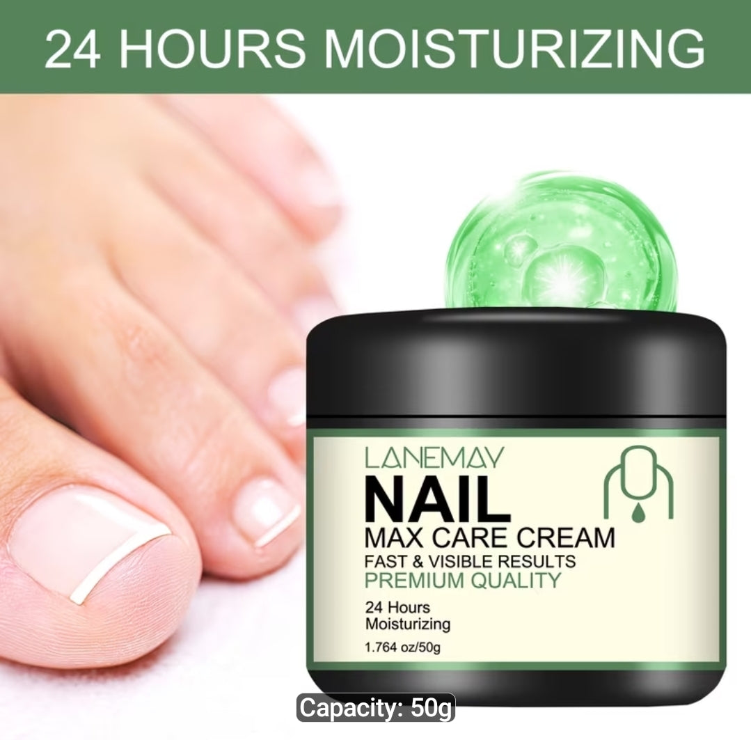 Nail Care Cream for Dry, Brittle Nails, Infused with Bee Venom, Vitamin C & Hyaluronic Acid, 24H Hydration to Support Stronger-Looking Nails, Gentle Formula