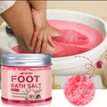 XIOIMY Rose Foot Bath Salt -60g, deep cleansing and moisturizing foot bath salt, emits a delicate floral fragrance, keeps feet soft and smooth, suitable for DIY foot spa at home, suitable for cracked feet - perfect gift for women