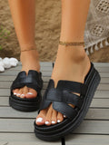 Summer New Arrival 2025 Fashionable Versatile Slide Sandals, Size 36-43 Women Plus Size, Non-Slip Durable Casual Slippers With Buckle