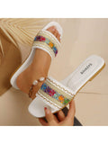 Black Strap Slippers For Women, Comfortable House Slippers For Summer Home Use, New Style Golden Women's Slippers, Women's Flat Sandals, Comfortable Slippers, Fashion And Simple Design