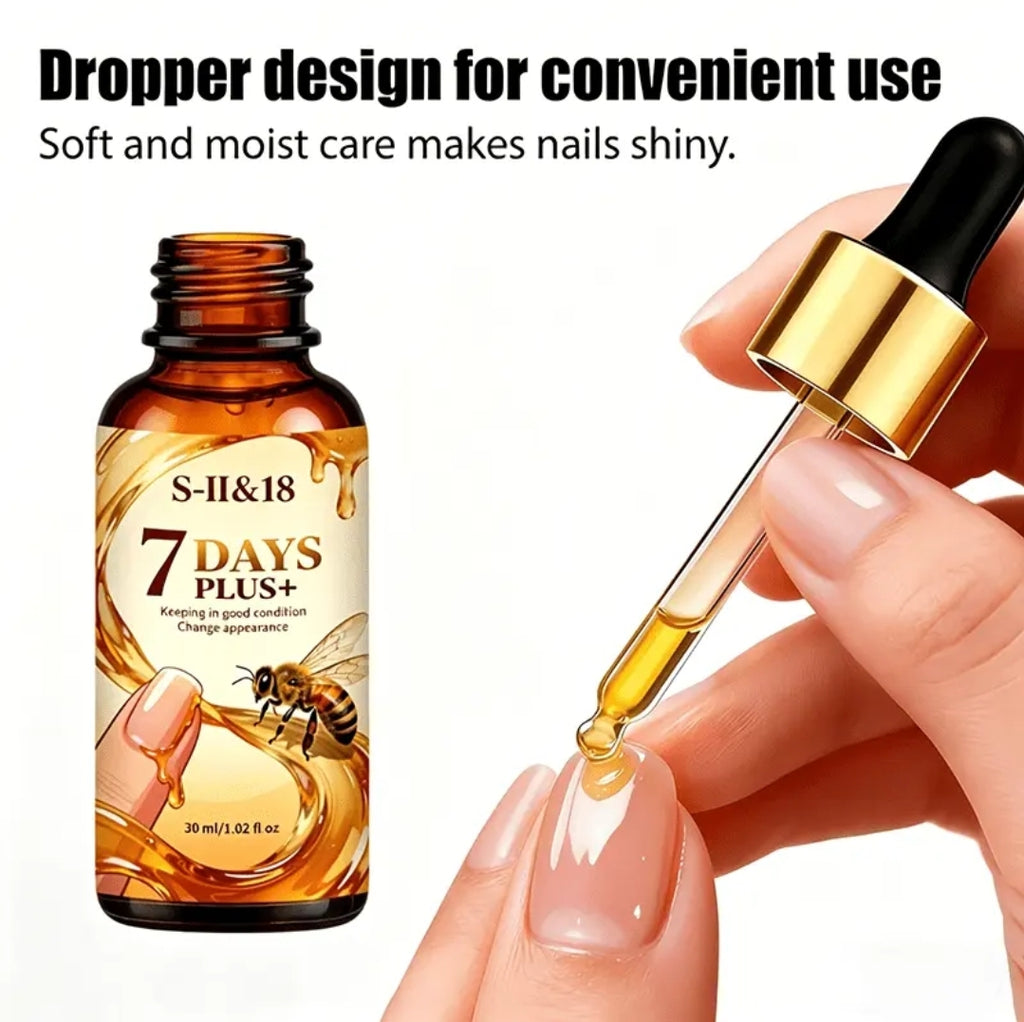 S-II&18 Ultra-Strength 95% Bee Venom Nail, Infused with Bee Venom and Ginger Juice, Provides 24-hour Continuous Care, Specially Designed for Thickened, Unevenly Colored, and Damaged Nails