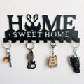 1pc Home Supplies Room Decor Metal Home Coat Hook Wall Art Decor - Home Hanger And Keychain - Clothes Hat Rack And Backpack Hanger Decoration For Home Decor Storage, Living Room, Hallway, Office (Black) Christmas Suitable For Holiday Gifts, Shower Room Ra