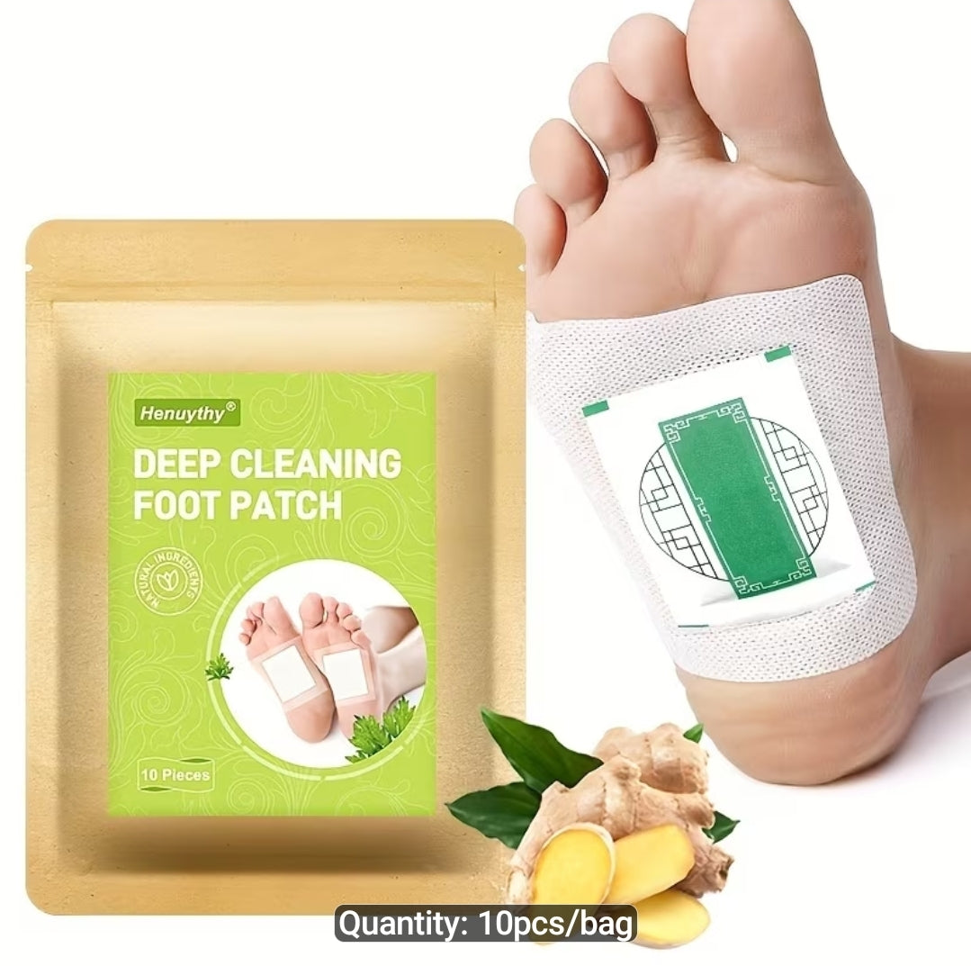 10pcs Natural Herbal Foot Patch, Deep Cleaning Foot Pads for Autumn & Winter Foot Care - Gifts for Family Members
