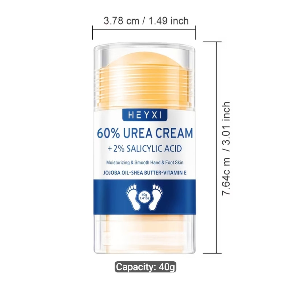 1pc Anti-Crack Urea Cream, Lip Balm-Style Foot Cream for Dry Cracked Skin. Stick Design for Portability and Easy Application. Provides Long-lasting Moisture. Versatile Use for Dry Areas Such as Hands, Heels, Ankles, and Elbows. 40g
