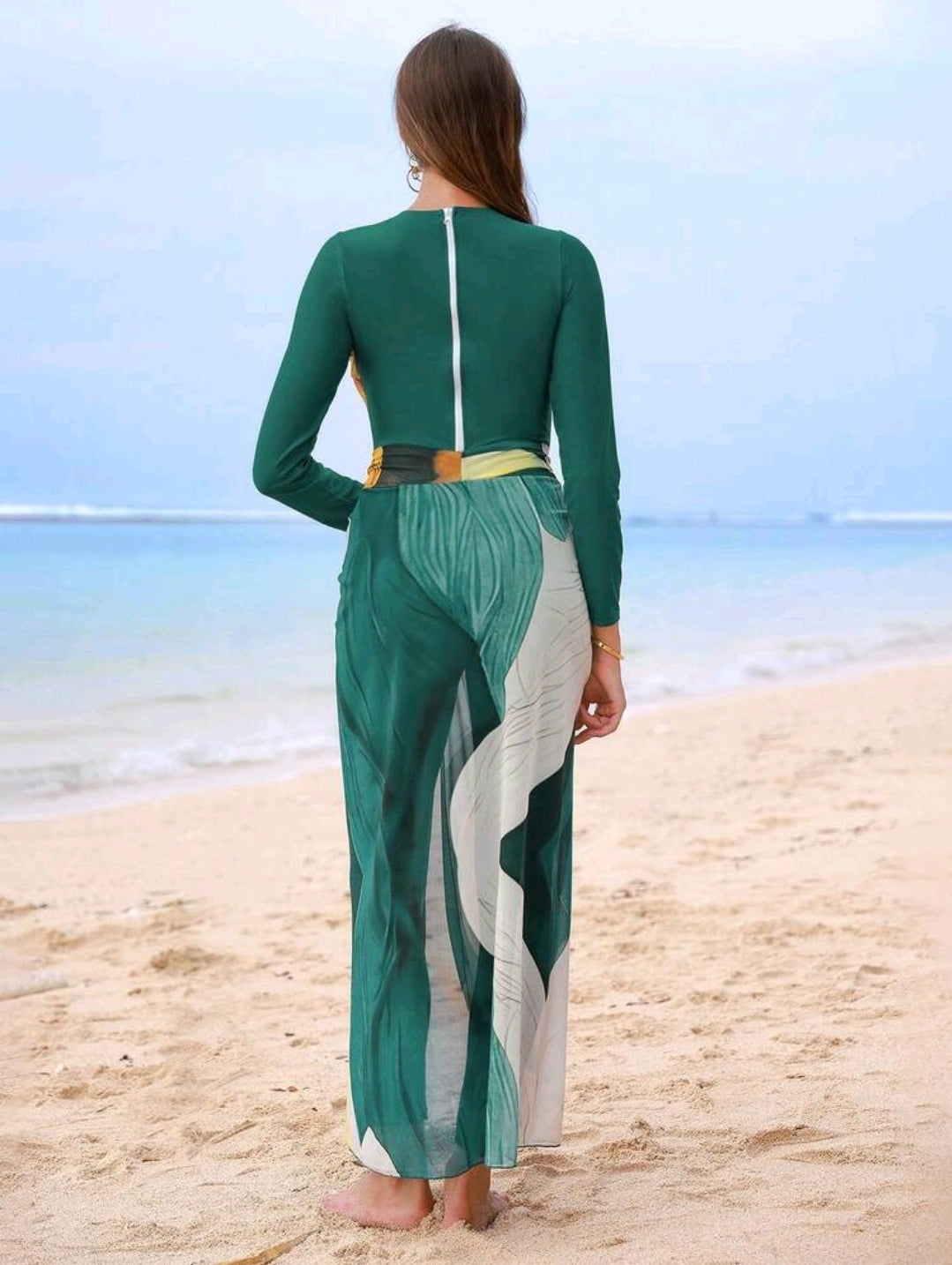 Swim Mulvari Swim Shayni Summer Beach Women's One-Piece Swimwear SetArabic Clothing