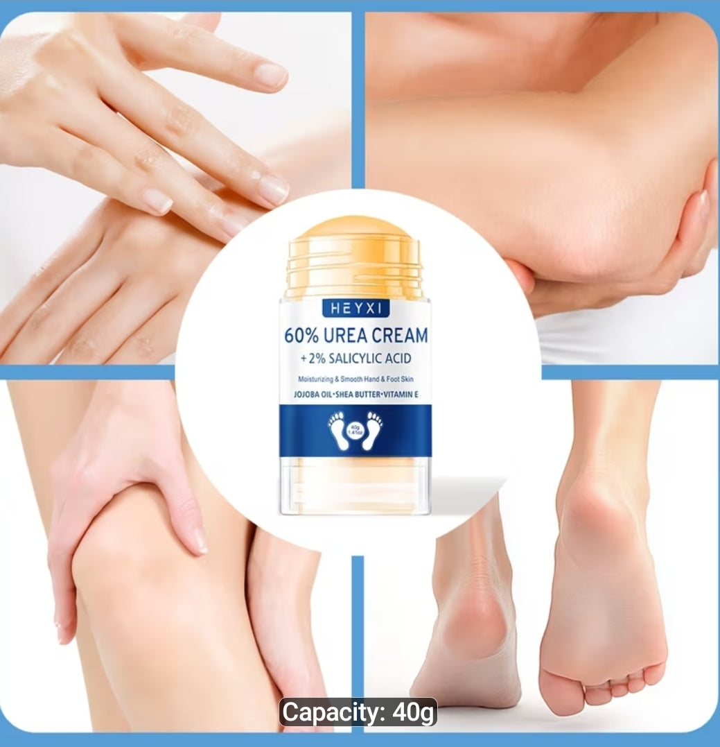 1pc Anti-Crack Urea Cream, Lip Balm-Style Foot Cream for Dry Cracked Skin. Stick Design for Portability and Easy Application. Provides Long-lasting Moisture. Versatile Use for Dry Areas Such as Hands, Heels, Ankles, and Elbows. 40g