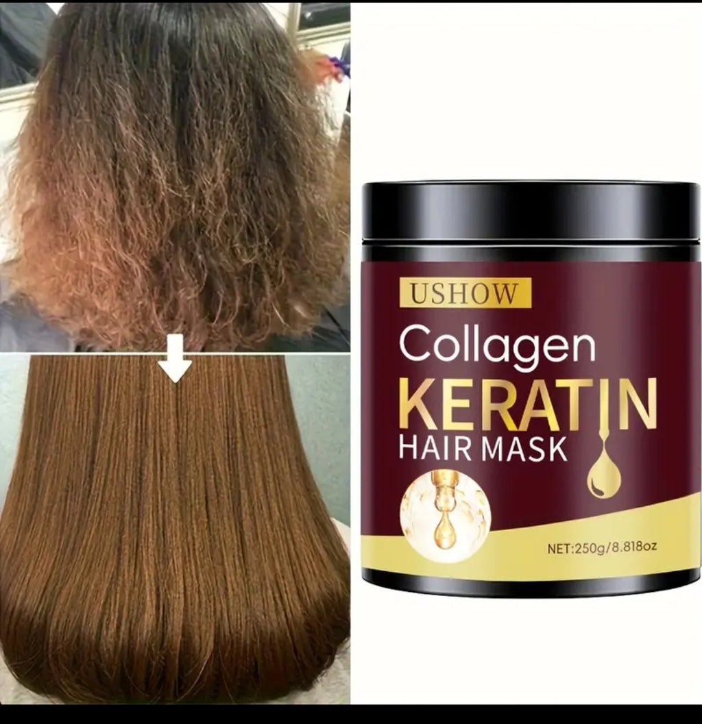 250G Original Protein Hair Mask, Deeply Nourishes Dry And Damaged Hair, Softens Hair - Rich in Keratin, Collagen, Anti-Split Ends And Anti-Breakage S
