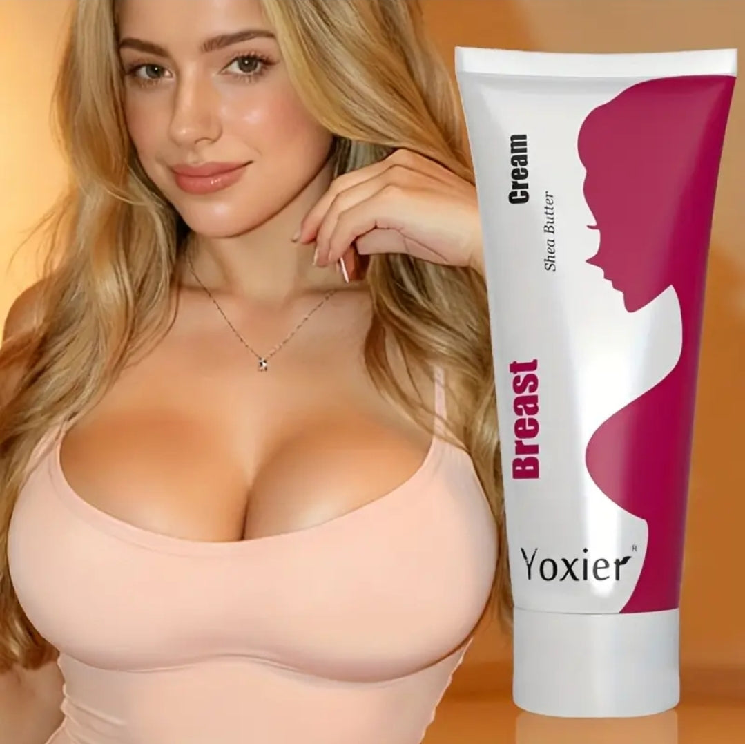 YOXIER Women'S Breast Firming Cream - Hydrating & Smoothing with Hydrolyzed Collagen & Vitamin E, for All Skin Types, Chest & Body Care, Moisturizing & Smooth, Cream, Sleek Tube Design, Skincare Product, Skincare Lovers