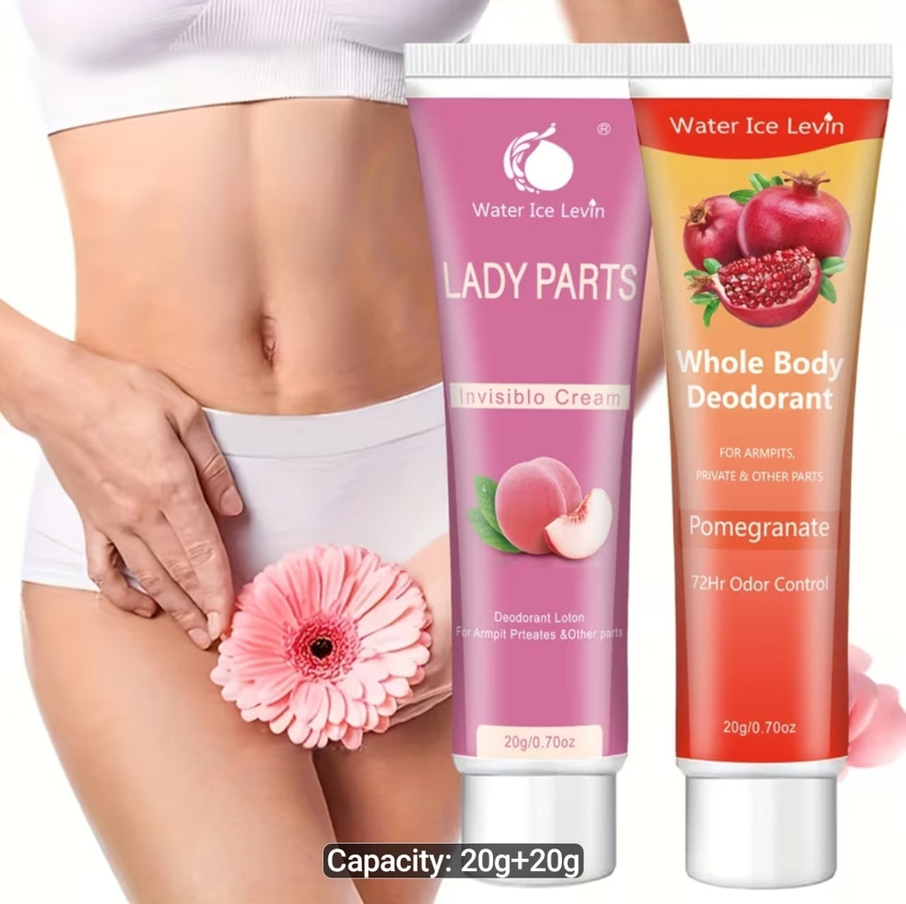 Honey Peach And Pomegranate Fragrance Full Body Invisible Deodorizing Cream, Gentle, Refreshing Aroma, Skin Friendly, All Day Fresh, Controlling Body Odor And Preventing Sweating, Leaving The Skin Refreshed And Fragrant
