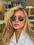 1pc Retro Half-Frame Cat Eye Glasses For Women, Fashion Metal Eyeglasses Avant-Garde Hip-Hop Luxury Style, Suitable For Daily Wear, Street Photography, Fashion Shows, Music Festivals