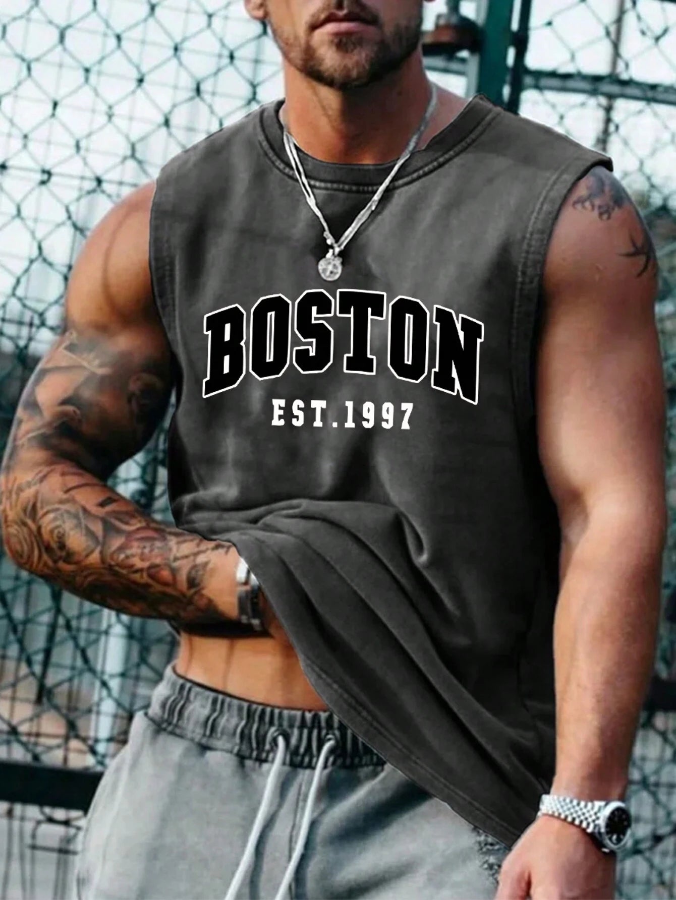 Men's Fashionable Sleeveless Top, Suitable For Summer