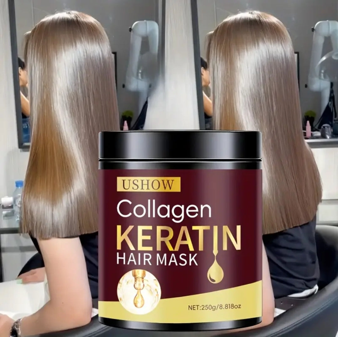 250G Original Protein Hair Mask, Deeply Nourishes Dry And Damaged Hair, Softens Hair - Rich in Keratin, Collagen, Anti-Split Ends And Anti-Breakage S