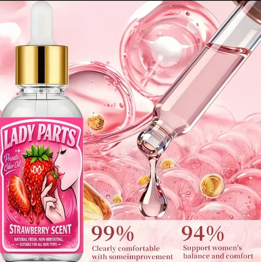 [For Women's Private Areas] Strawberry Essential Oil for Women's Intimate and Private Area Care. Firming, Firming, Moisturizing and Hydrating, Fragrant to Remove Odors, Gentle to the Skin Without Irritation