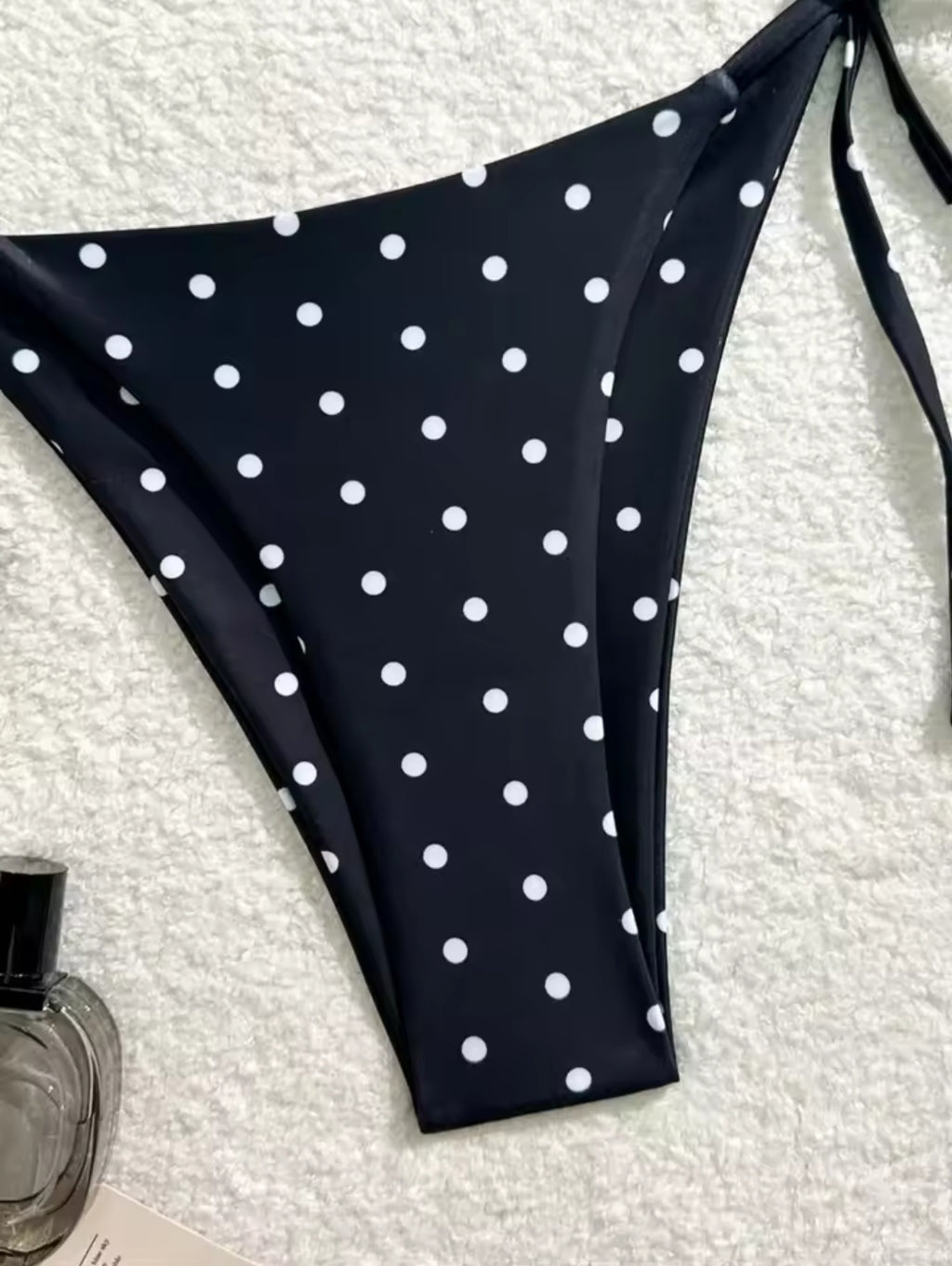 Sexy Bikini Set Black White Polka Dot 2 Piece Swimsuit for
Women American Style Beach Bikini