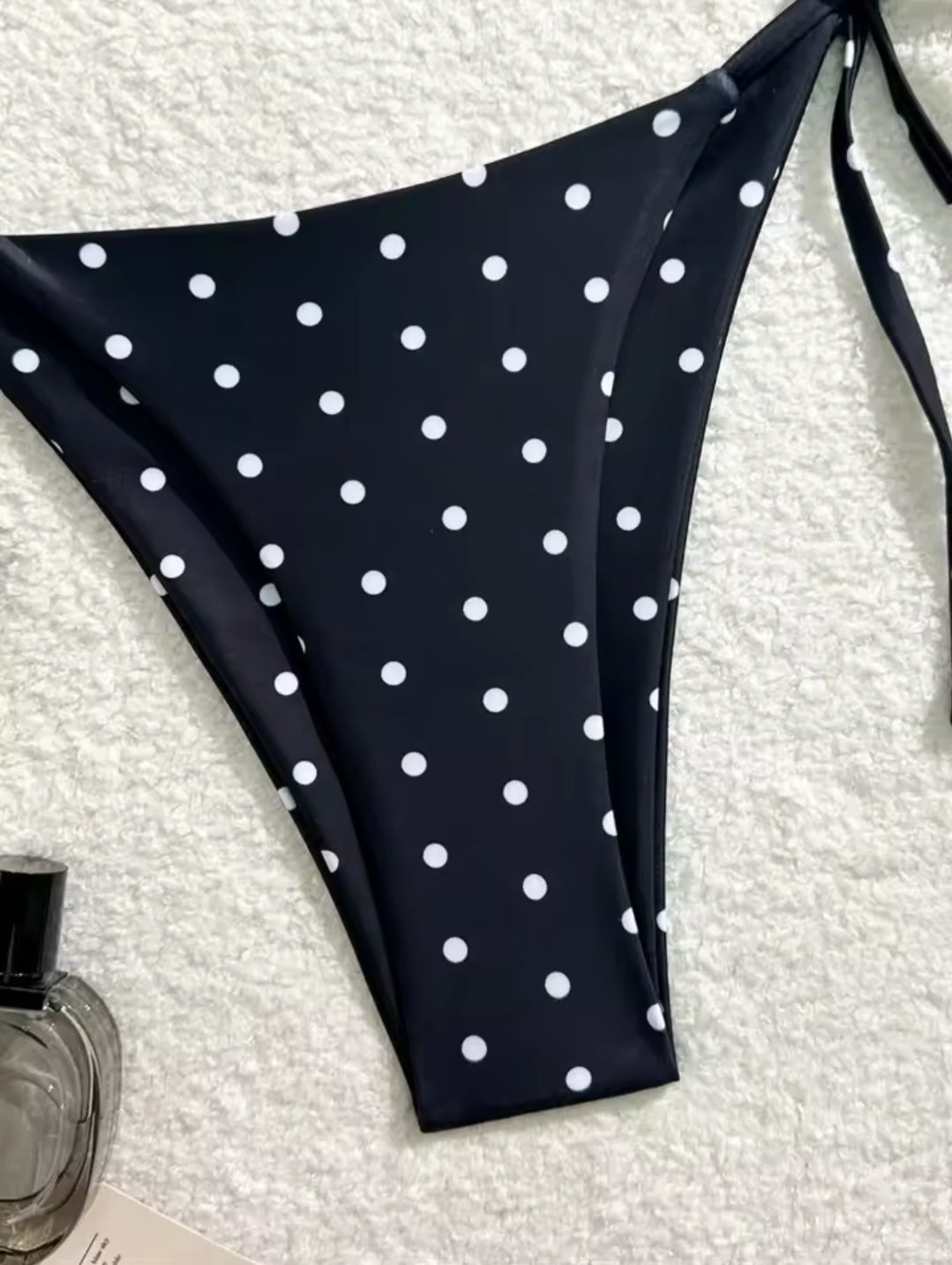 Sexy Bikini Set Black White Polka Dot 2 Piece Swimsuit for
Women American Style Beach Bikini