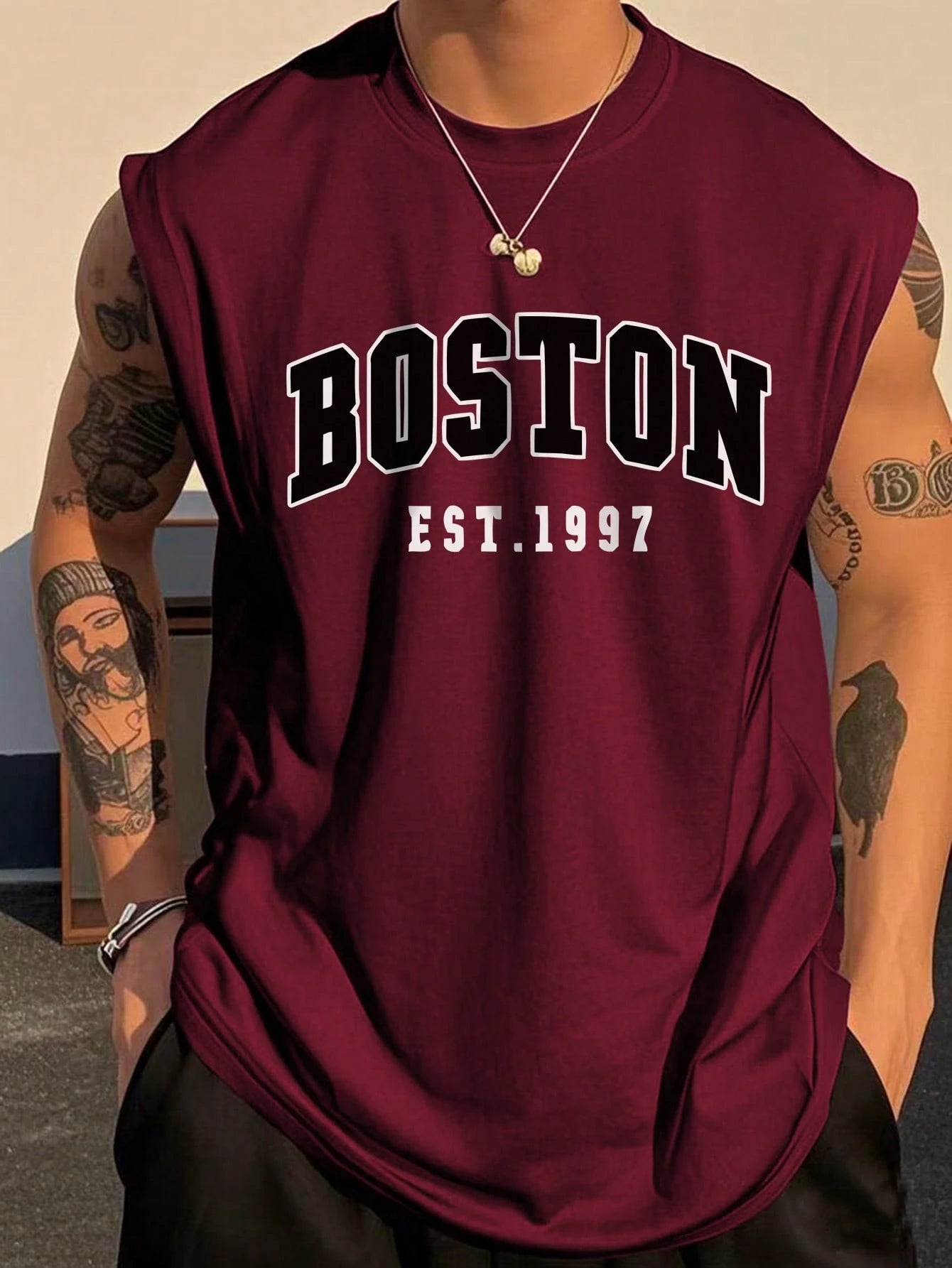 Men's Fashionable Sleeveless Top, Suitable For Summer
