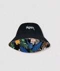 1pc Unisex Wide Brim Bucket Hat, Korean Style Letter Embroidery, Reversible Outdoor Sun Hat