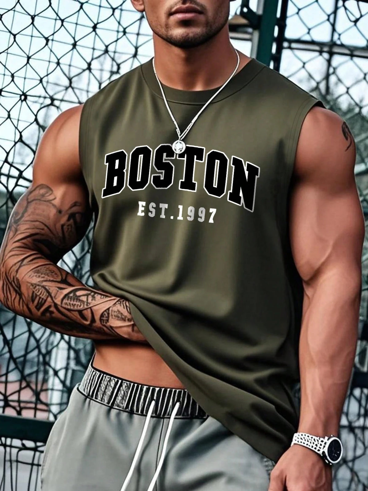 Men's Fashionable Sleeveless Top, Suitable For Summer