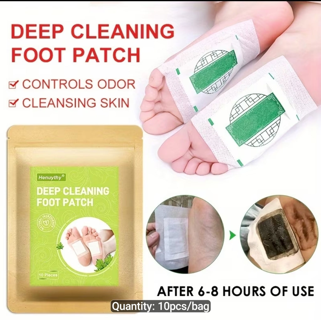 10pcs Natural Herbal Foot Patch, Deep Cleaning Foot Pads for Autumn & Winter Foot Care - Gifts for Family Members