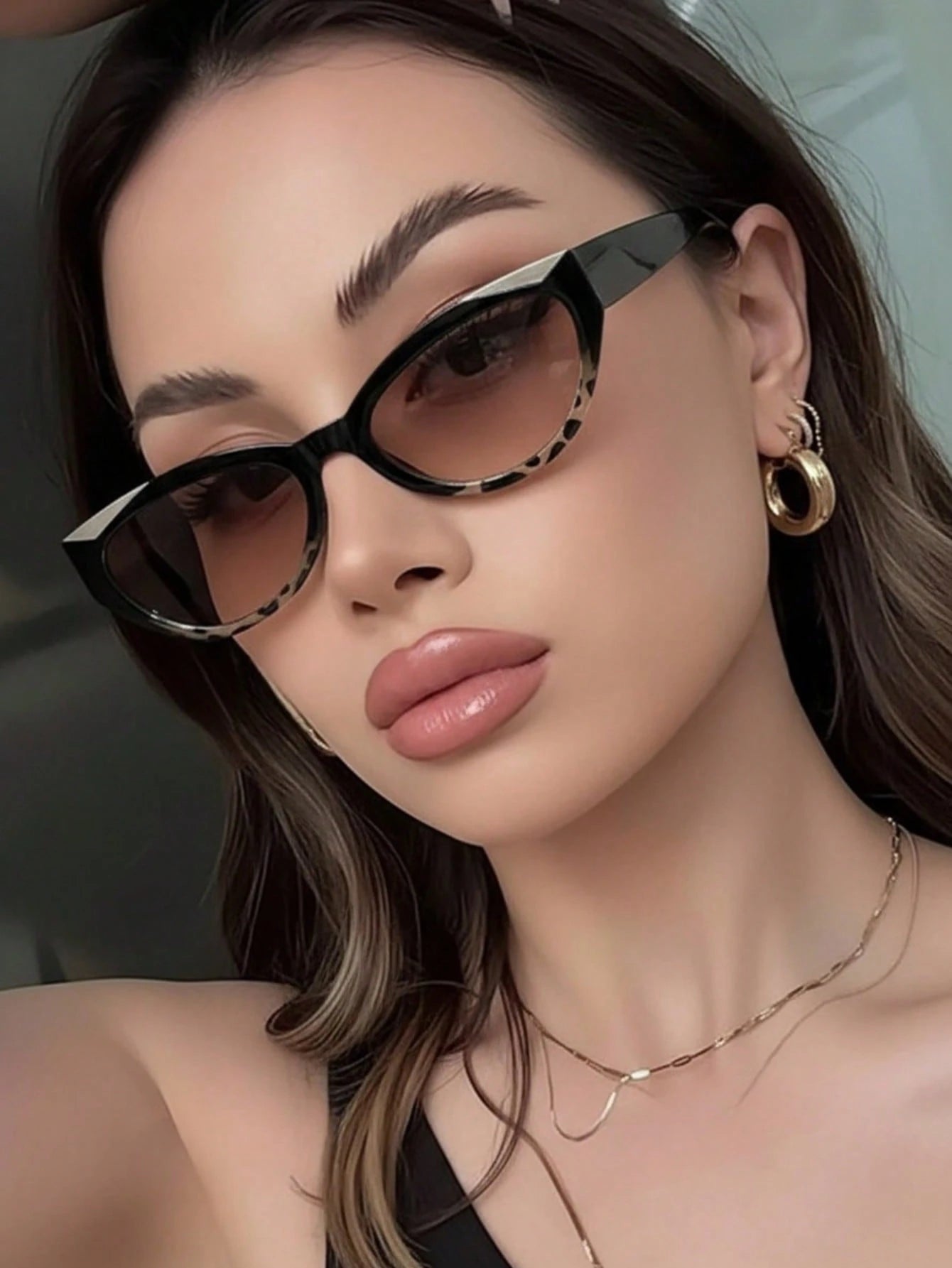 1 Pair Unisex Retro Brown Rectangular Sunglasses, Suitable For Commuting, Outdoor Sports, Parties, Fishing, Travel, Driving, Festivals, Summer Accessories, Beach, Electronic Music Festivals, Outings, Vacations, Family Outings
