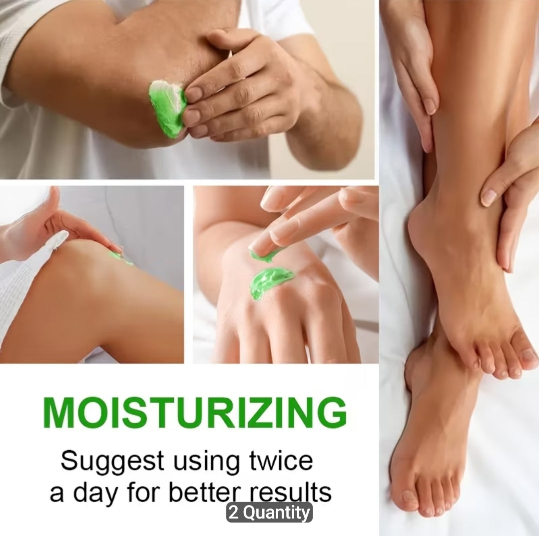 2pcs Tea Tree Oil Foot Cream, Enriched with Vitamin E, Aloe Vera, and Mint, Effectively Moisturizes Dry, Rough, and Cracked Skin, Softens and Smoothens the Skin, with a Long-lasting Fresh Fragrance, Foot Care, Contains Plant-derived Squalane