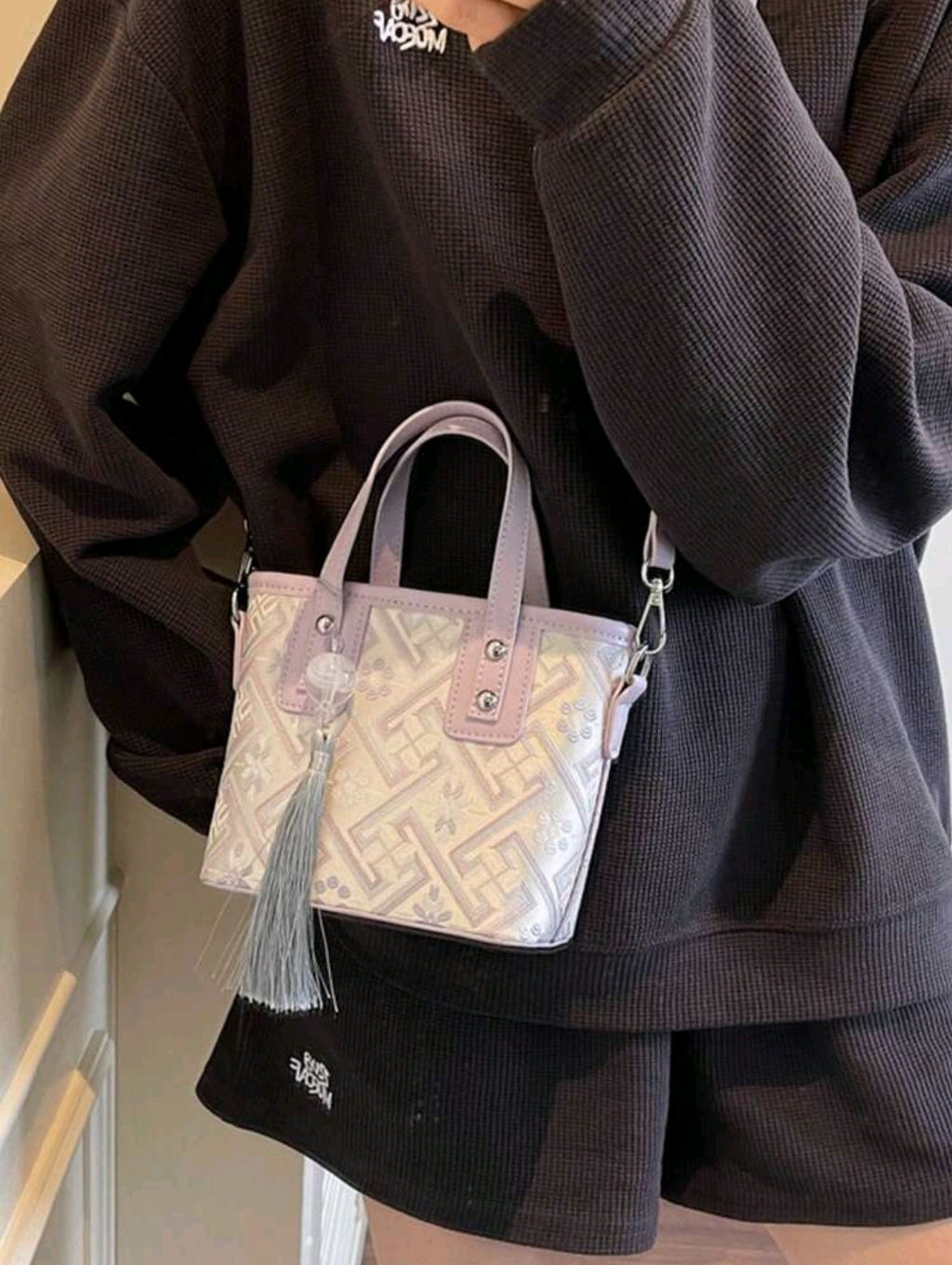 2026 New Arrival Colorblock Versatile Crossbody Bucket Bag, Popular Summer Handbag For Women