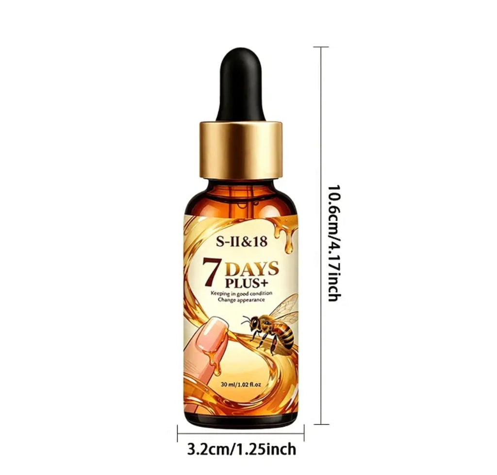 S-II&18 Ultra-Strength 95% Bee Venom Nail, Infused with Bee Venom and Ginger Juice, Provides 24-hour Continuous Care, Specially Designed for Thickened, Unevenly Colored, and Damaged Nails