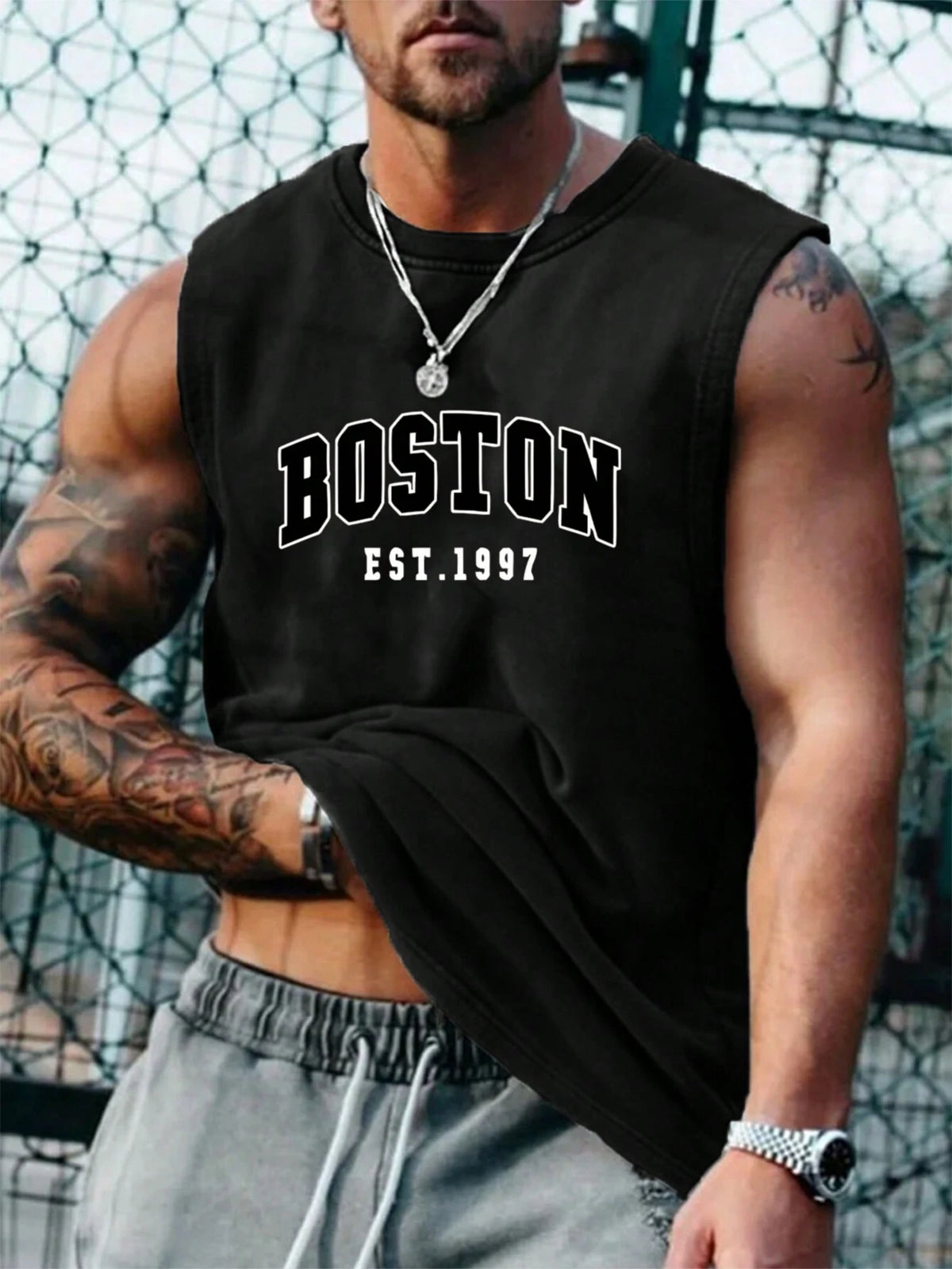 Men's Fashionable Sleeveless Top, Suitable For Summer