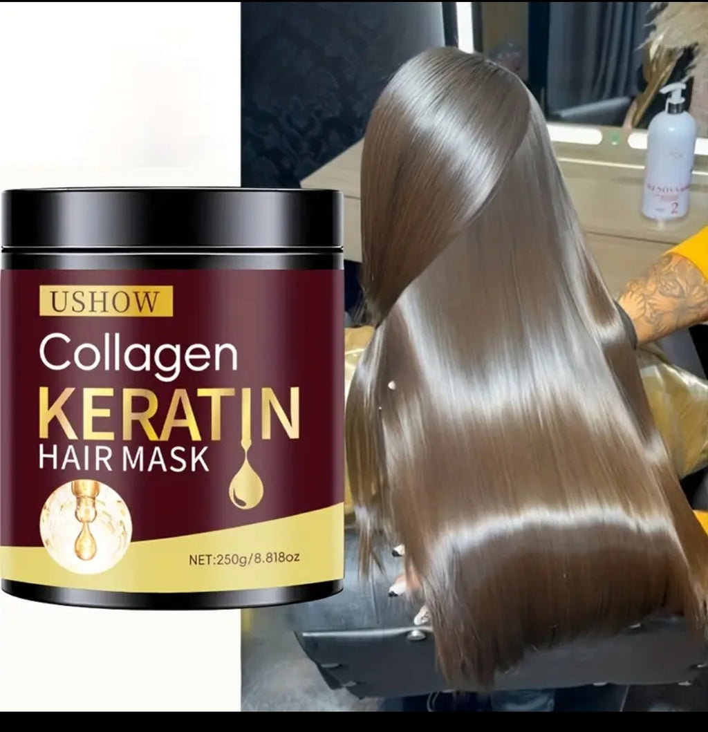250G Original Protein Hair Mask, Deeply Nourishes Dry And Damaged Hair, Softens Hair - Rich in Keratin, Collagen, Anti-Split Ends And Anti-Breakage S