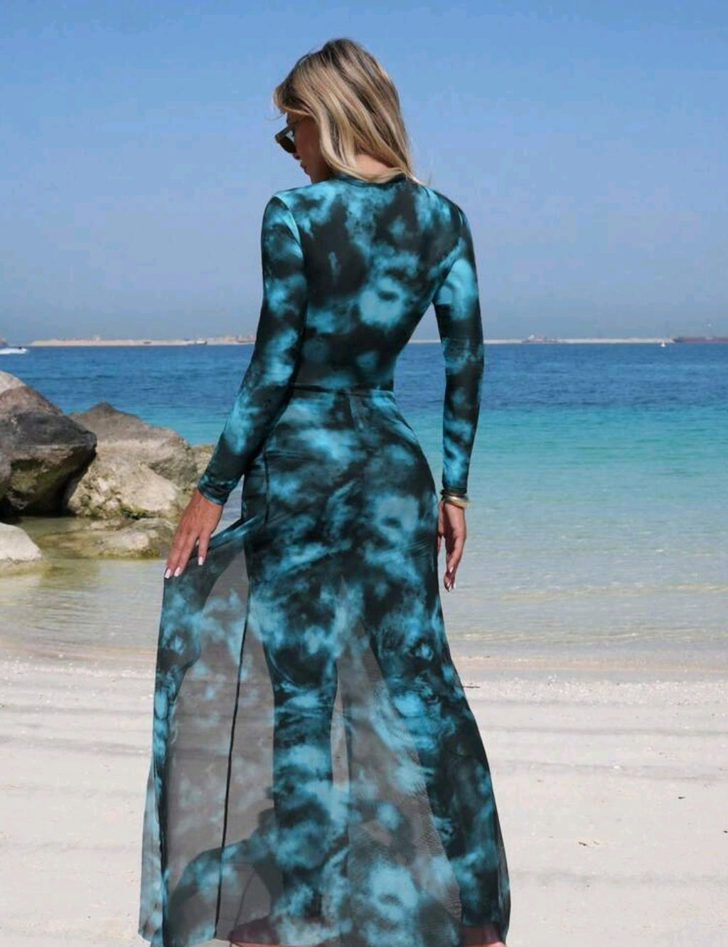 Swim Mulvari Printed Fabric Elegant & Conservative Ladies Swimwear Set
