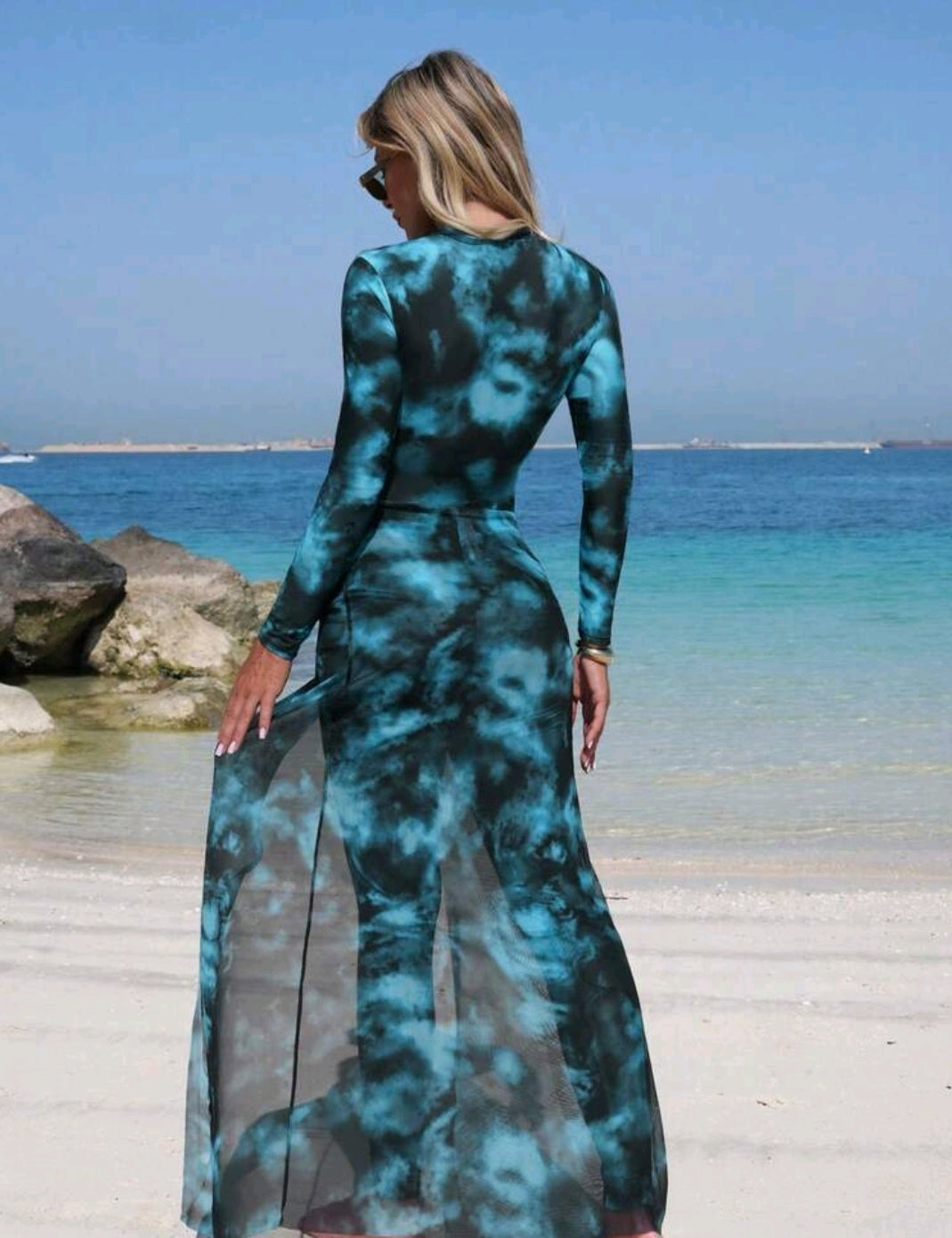Swim Mulvari Printed Fabric Elegant & Conservative Ladies Swimwear Set