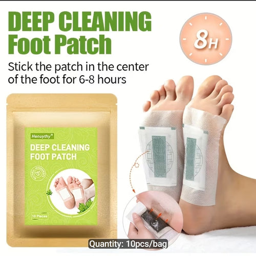 10pcs Natural Herbal Foot Patch, Deep Cleaning Foot Pads for Autumn & Winter Foot Care - Gifts for Family Members