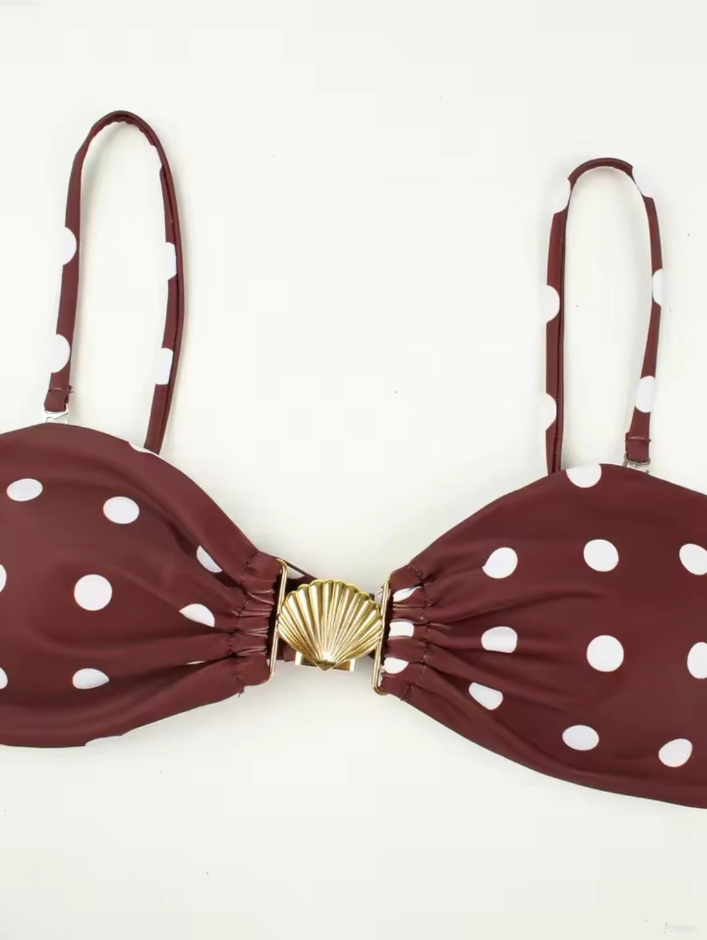 Chic Strapless Swimsuit Polka Dot 3 Piece Bikini Elegant
High Waist Beach Skirt 2025 New Bathing Suit with Cover