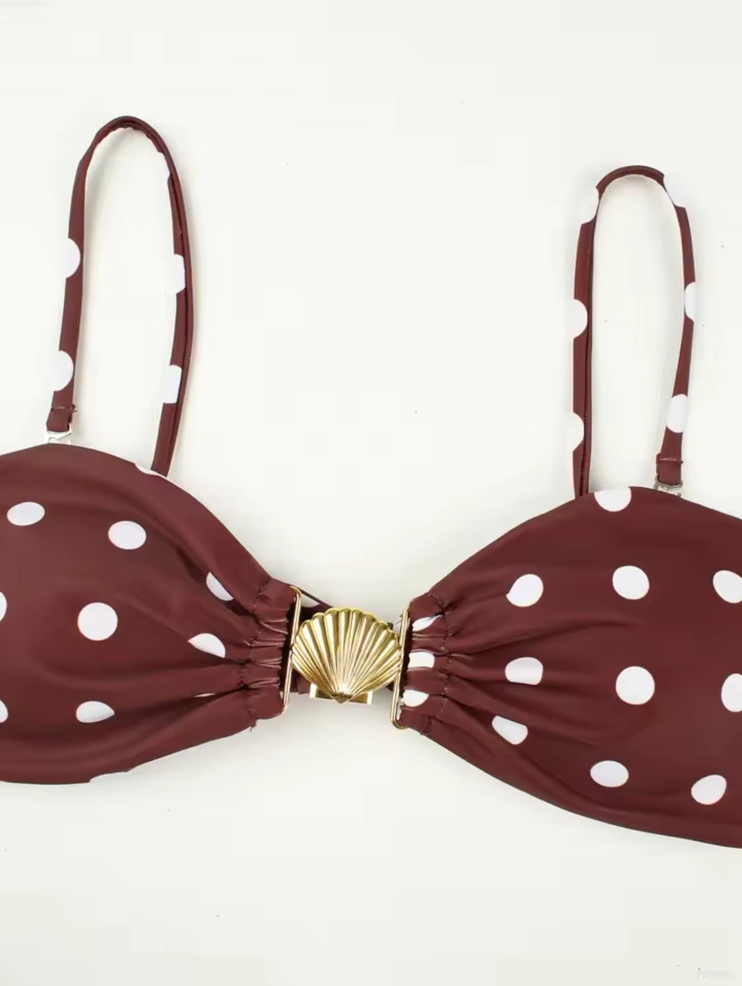 Chic Strapless Swimsuit Polka Dot 3 Piece Bikini Elegant
High Waist Beach Skirt 2025 New Bathing Suit with Cover