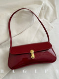 Women's Retro Faux Oiled Leather Shoulder Crossbody Bag, Fashion Versatile Suitable For Dates, Outings, Gatherings