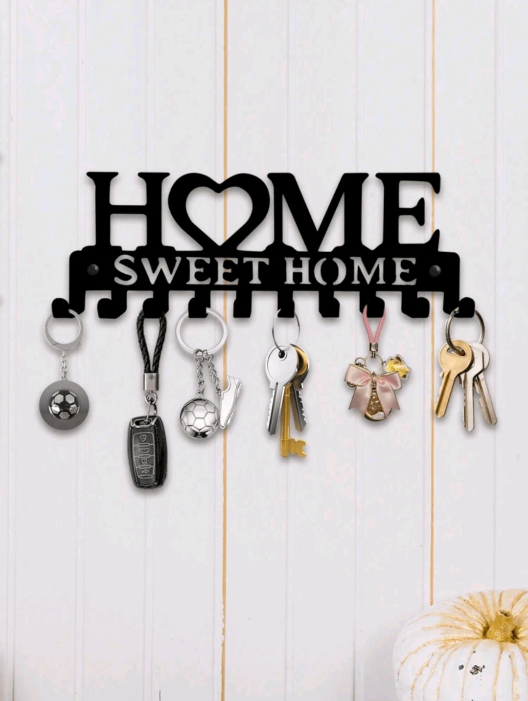 1pc Home Supplies Room Decor Metal Home Coat Hook Wall Art Decor - Home Hanger And Keychain - Clothes Hat Rack And Backpack Hanger Decoration For Home Decor Storage, Living Room, Hallway, Office (Black) Christmas Suitable For Holiday Gifts, Shower Room Ra