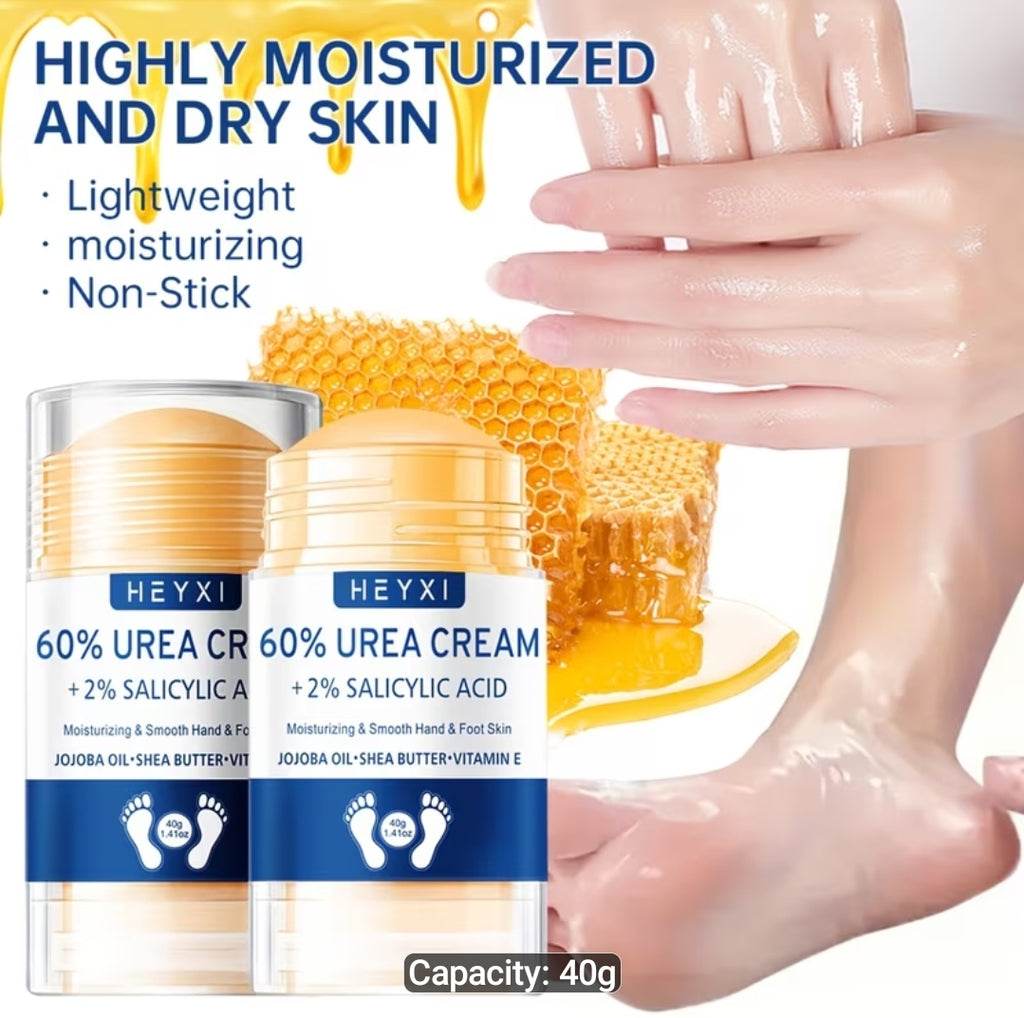 1pc Anti-Crack Urea Cream, Lip Balm-Style Foot Cream for Dry Cracked Skin. Stick Design for Portability and Easy Application. Provides Long-lasting Moisture. Versatile Use for Dry Areas Such as Hands, Heels, Ankles, and Elbows. 40g