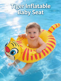 1pc Kids Swimming Pool Inflatable Seat Ring, Cute Floating Seat Ring, Swimming Ring With Handles For Children, Underarm Floating Ring For Summer Swimming