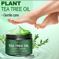 2pcs Tea Tree Oil Foot Cream, Enriched with Vitamin E, Aloe Vera, and Mint, Effectively Moisturizes Dry, Rough, and Cracked Skin, Softens and Smoothens the Skin, with a Long-lasting Fresh Fragrance, Foot Care, Contains Plant-derived Squalane
